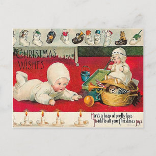 Postal Festiva Navidades Joys - Vintage Victorion Navidades