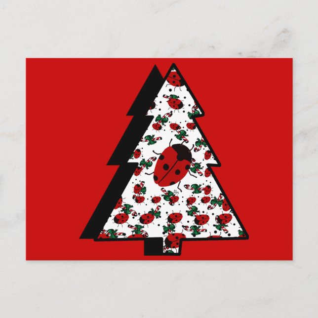 POSTAL FESTIVA NAVIDADES LADYBUGS (Anverso)
