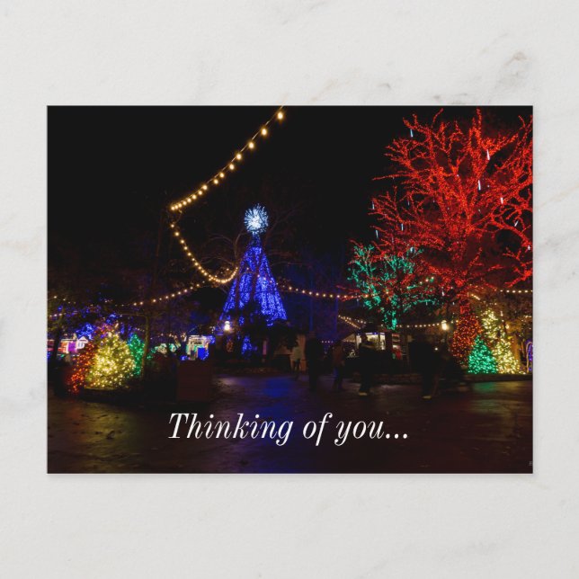 Postal Festiva Navidades Lights Galore (Anverso)