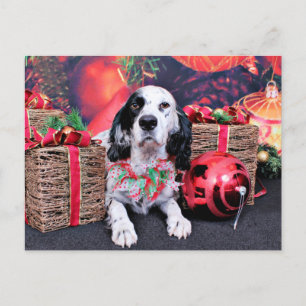Postal Festiva Navidades - Louellen Setter - Veruka