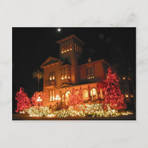 Postal Festiva Navidades Lughts House