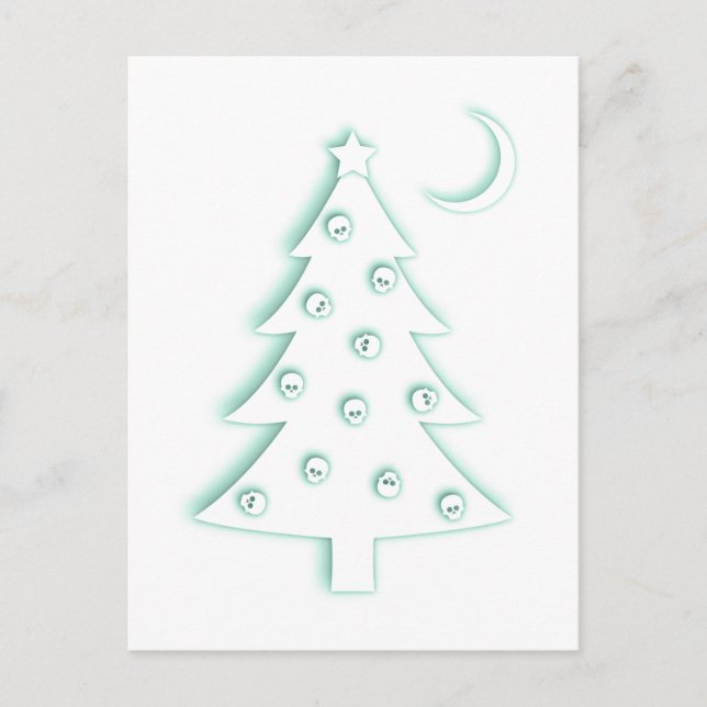 Postal Festiva Navidades Macabre Tree (Anverso)
