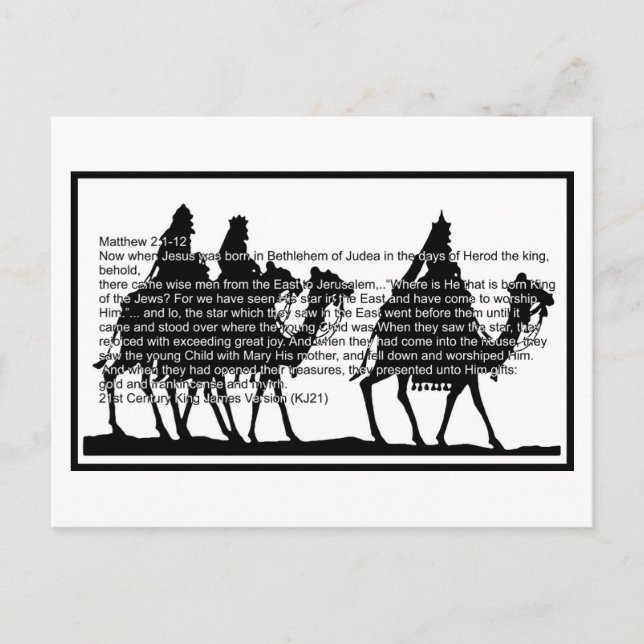 Postal Festiva Navidades Magi (Anverso)