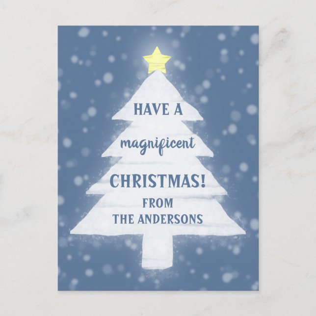 Postal Festiva Navidades magníficos (Anverso)