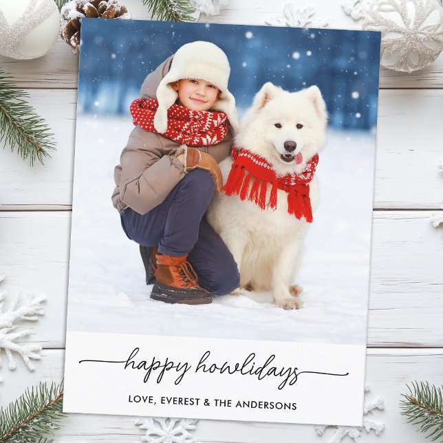 Postal Festiva Navidades mascotas Felices Howlidays Modern Dog Ph (Subido por el creador)