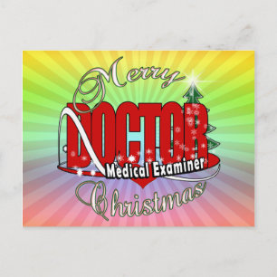 POSTAL FESTIVA NAVIDADES MÉDICA DE EXAMEN MÉDICO