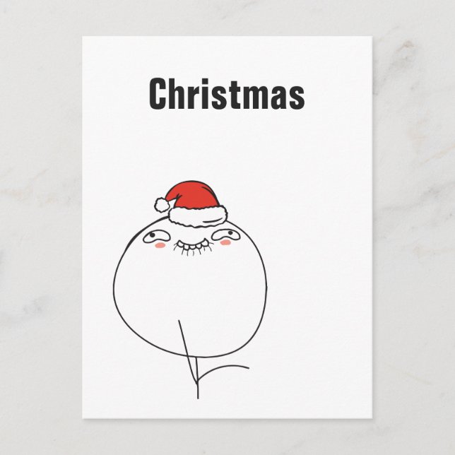 Postal Festiva Navidades Memes Naive Le Me Personalizado texto ED (Anverso)