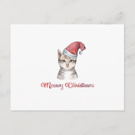 Postal Festiva Navidades Meowy diseñan para amantes del gato