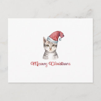Postal Festiva Navidades Meowy diseñan para amantes del gato