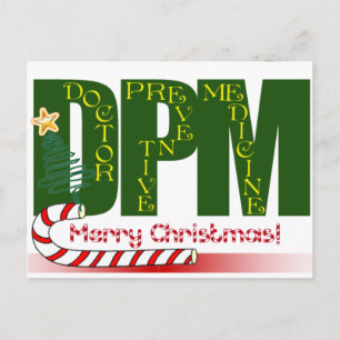 POSTAL FESTIVA NAVIDADES MERRY DPM - MEDICINA PREVENTIVA MÉDICA