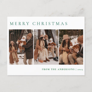 Postal Festiva Navidades minimalistas elegantes Familia moderna