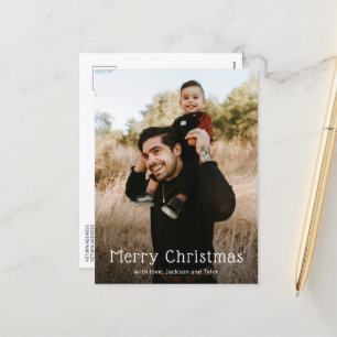 Postal Festiva Navidades modernos de fotografía simple