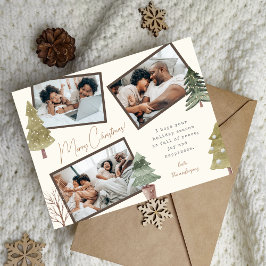 Postal Festiva Navidades modernos del Boho 3 pinares de Collage d