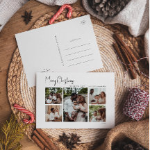 Navidades modernos escriben cinco fotos