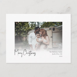 Postal Festiva Navidades modernos escriben postca para festividad