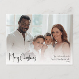 Postal Festiva Navidades modernos guión foto completa