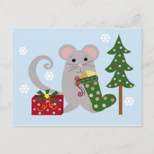 Postal Festiva Navidades Mouse
