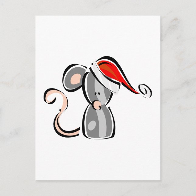 Postal Festiva Navidades Mouse (Anverso)