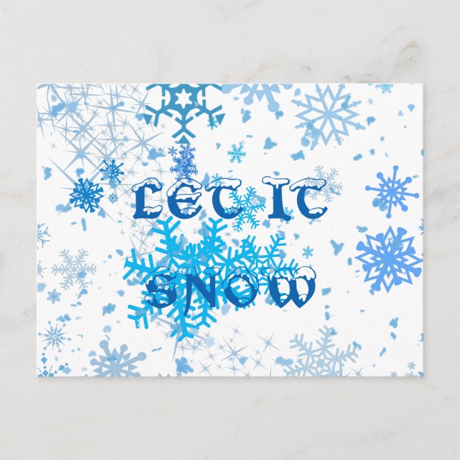 Postal Festiva Navidades Nevada (Anverso)