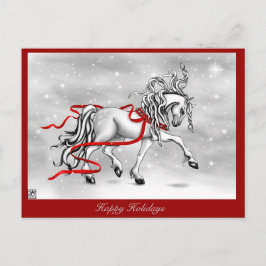 Postal Festiva Navidades Nieve Bells