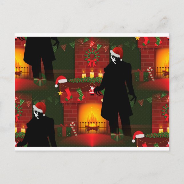 Postal Festiva navidades nosferatu (Anverso)