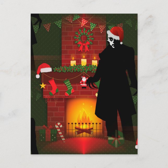 Postal Festiva navidades nosferatu (Anverso)