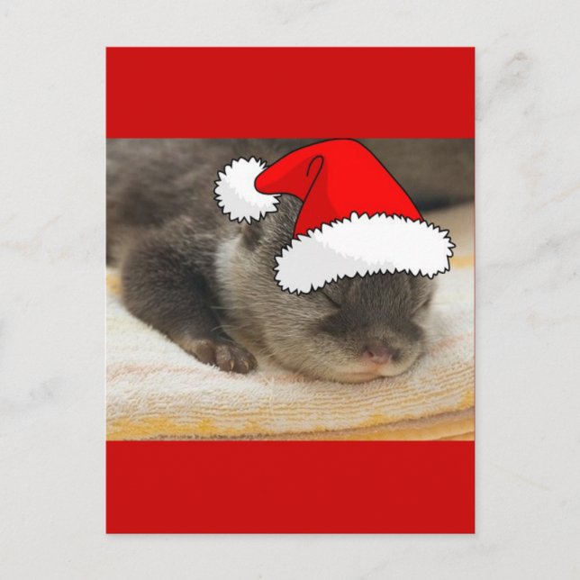 Postal Festiva Navidades Otter (Anverso)