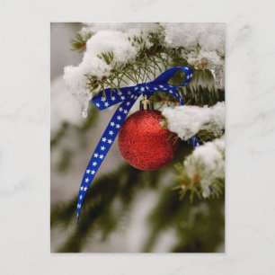 Postal Festiva Navidades patrióticos
