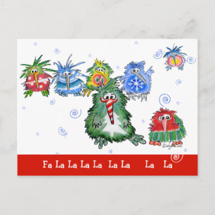 Postal Festiva Navidades personalizados Kiwi Birds Divertida post