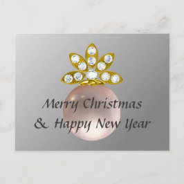 POSTAL FESTIVA NAVIDADES PINK PEARL