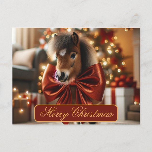 Postal Festiva Navidades Pony (Anverso)
