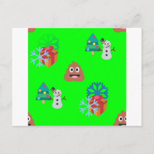 Postal Festiva navidades poop emoji