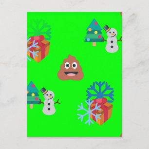 Postal Festiva navidades poop emoji