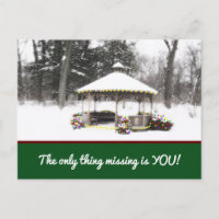 NAVIDADES POSTCARD, "LO ÚNICO QUE FALTA ES TÚ"