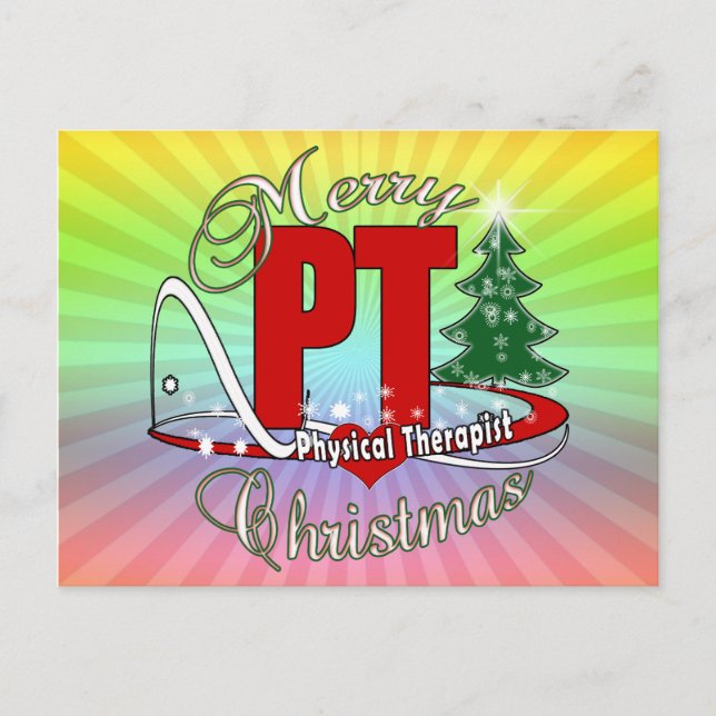 Postal Festiva NAVIDADES PT Terapia Física (Anverso)