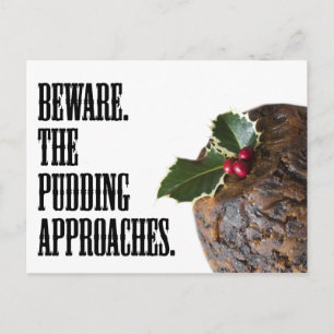 Postal Festiva Navidades pudándose en la difícil y divertida cart