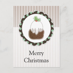 Postal Festiva Navidades Pudding