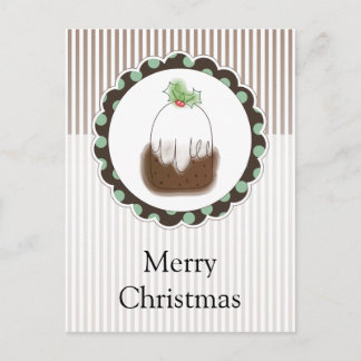 Postal Festiva Navidades Pudding