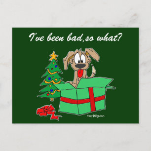 Postal Festiva Navidades que he estado mal, ¿qué?
