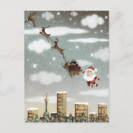 Postal Festiva Navidades renos