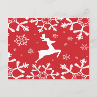 Postal Festiva Navidades renos