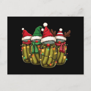 Postal Festiva Navidades retro con canilla iluminan selección cas