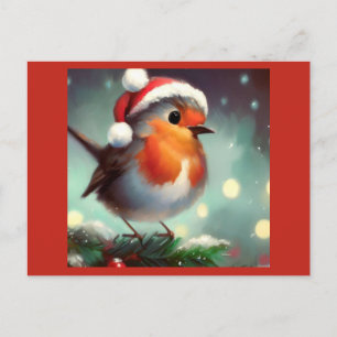 Postal Festiva Navidades Robin 2