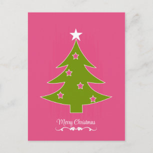 Postal Festiva Navidades rosados