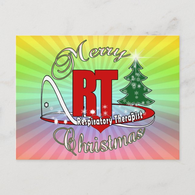 Postal Festiva NAVIDADES RT Terapia Respiratoria (Anverso)