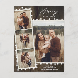 Postal Festiva Navidades rusos iluminan 4 Collages de fotos