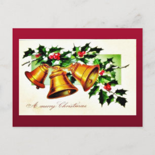 Postal Festiva Navidades saludando con dos ángeles abrazando