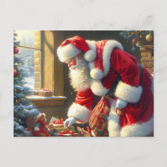 Postal Festiva Navidades Santa Claus 3 (Anverso)