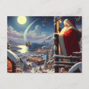Postal Festiva Navidades Santa Claus 5