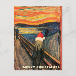 Postal Festiva Navidades Scream